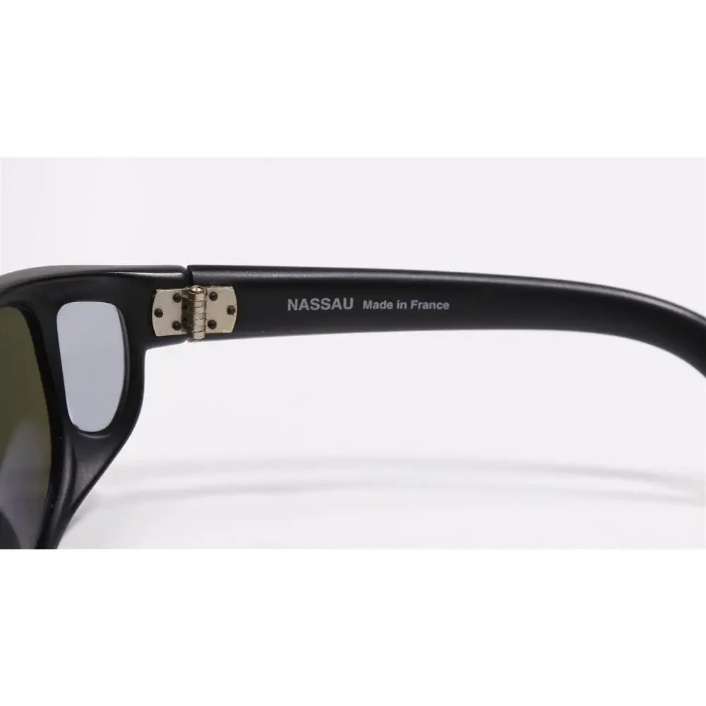 Ocean Waves Nassau Black Blue Lens Sunglasses Made in France